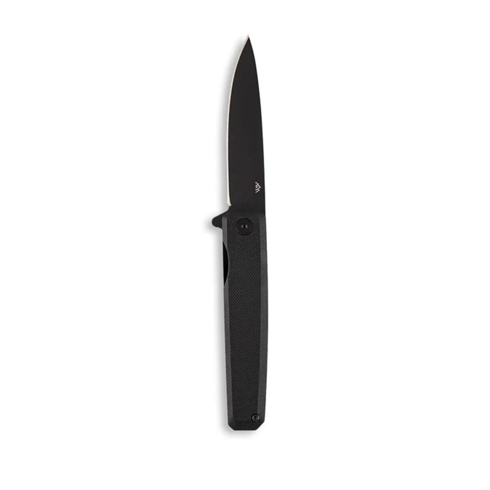 Outdoor Edge Peleus Knife Black G10  Black 8Cr Blade  Liner Lock