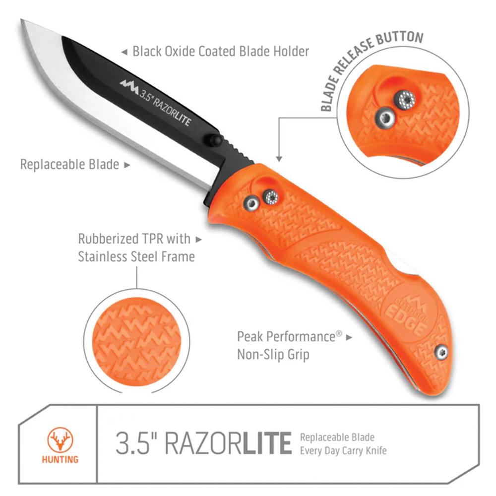 RAZOR-BLAZE Orange-6 Blade)Clam