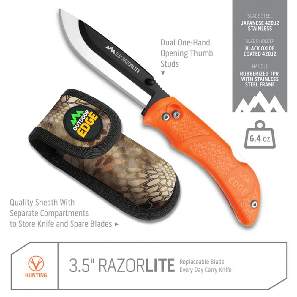 RAZOR-BLAZE Orange-6 Blade)Clam