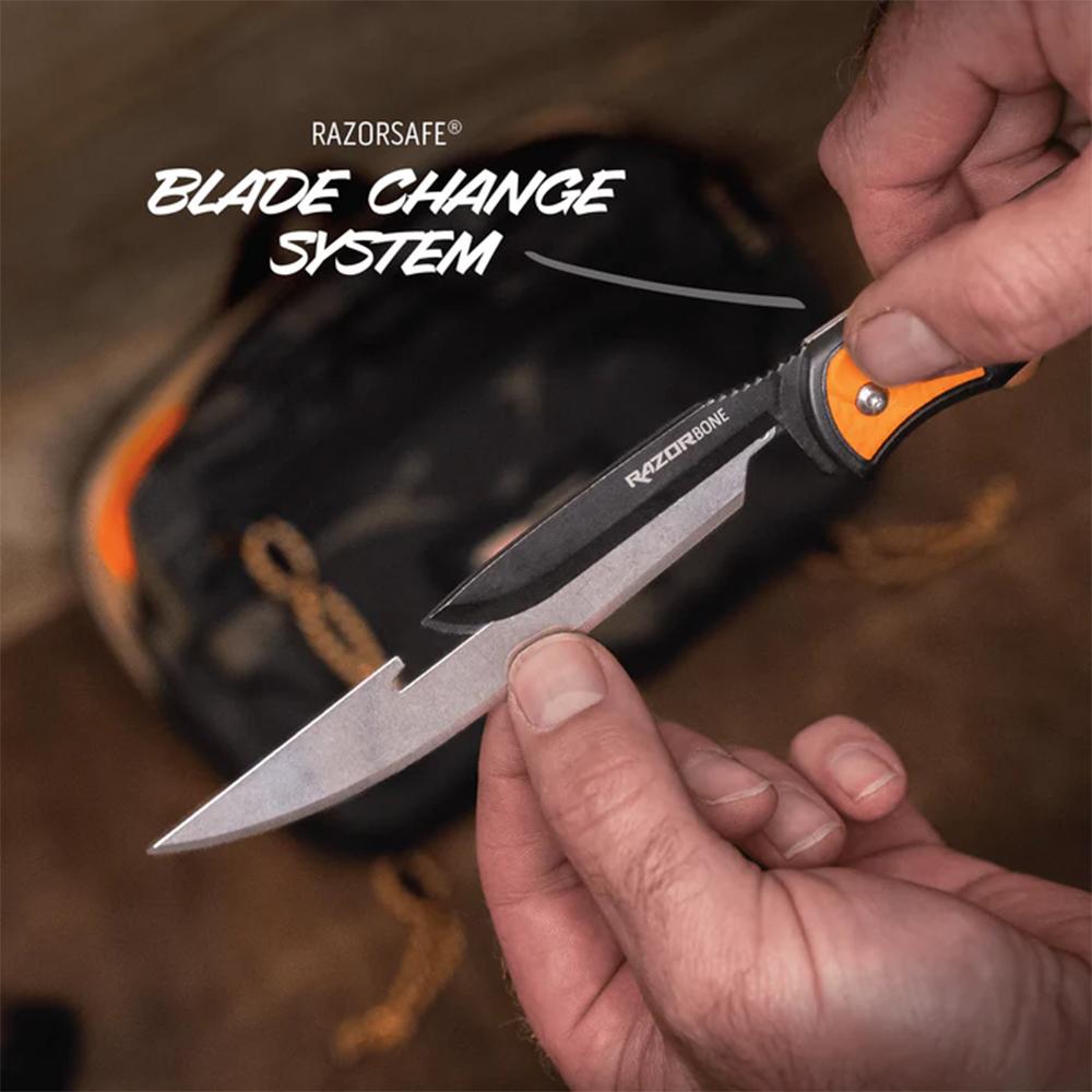 Outdoor Edge Razorbone Knife Orange  6 Blades