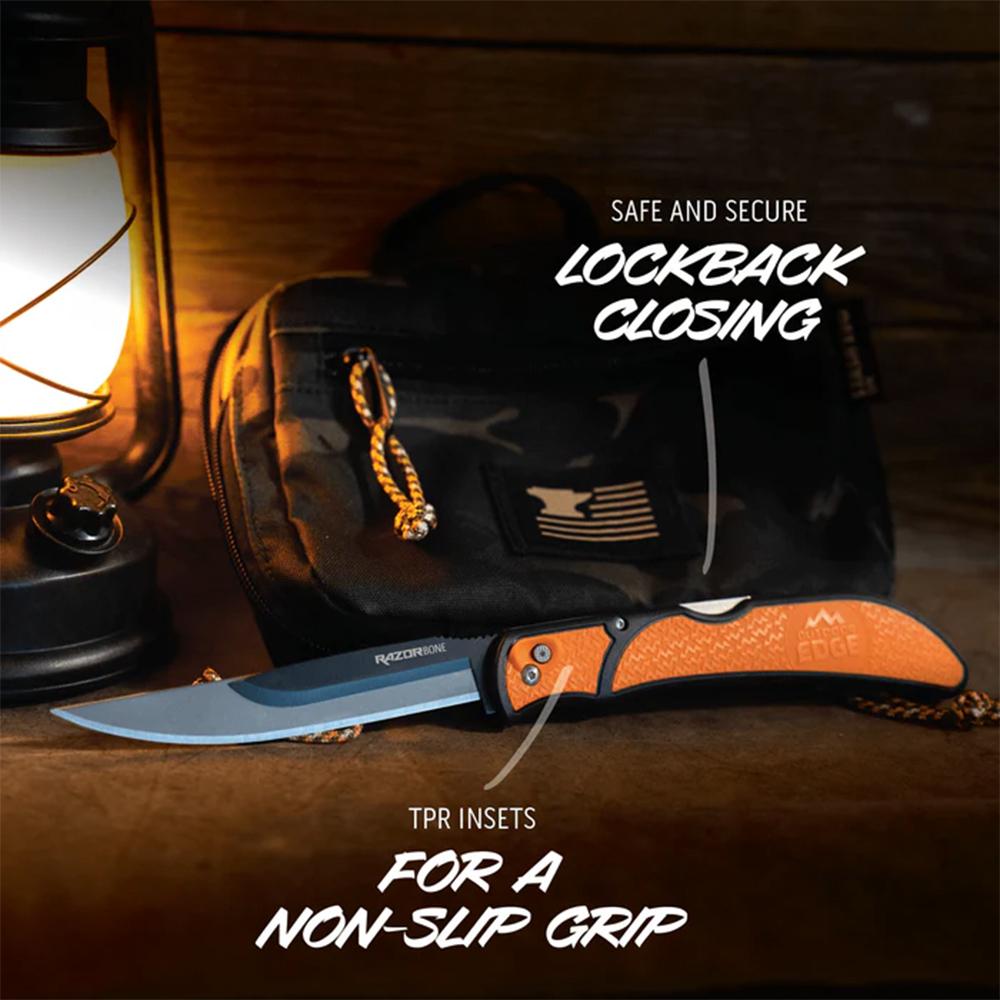 Outdoor Edge Razorbone Knife Orange  6 Blades