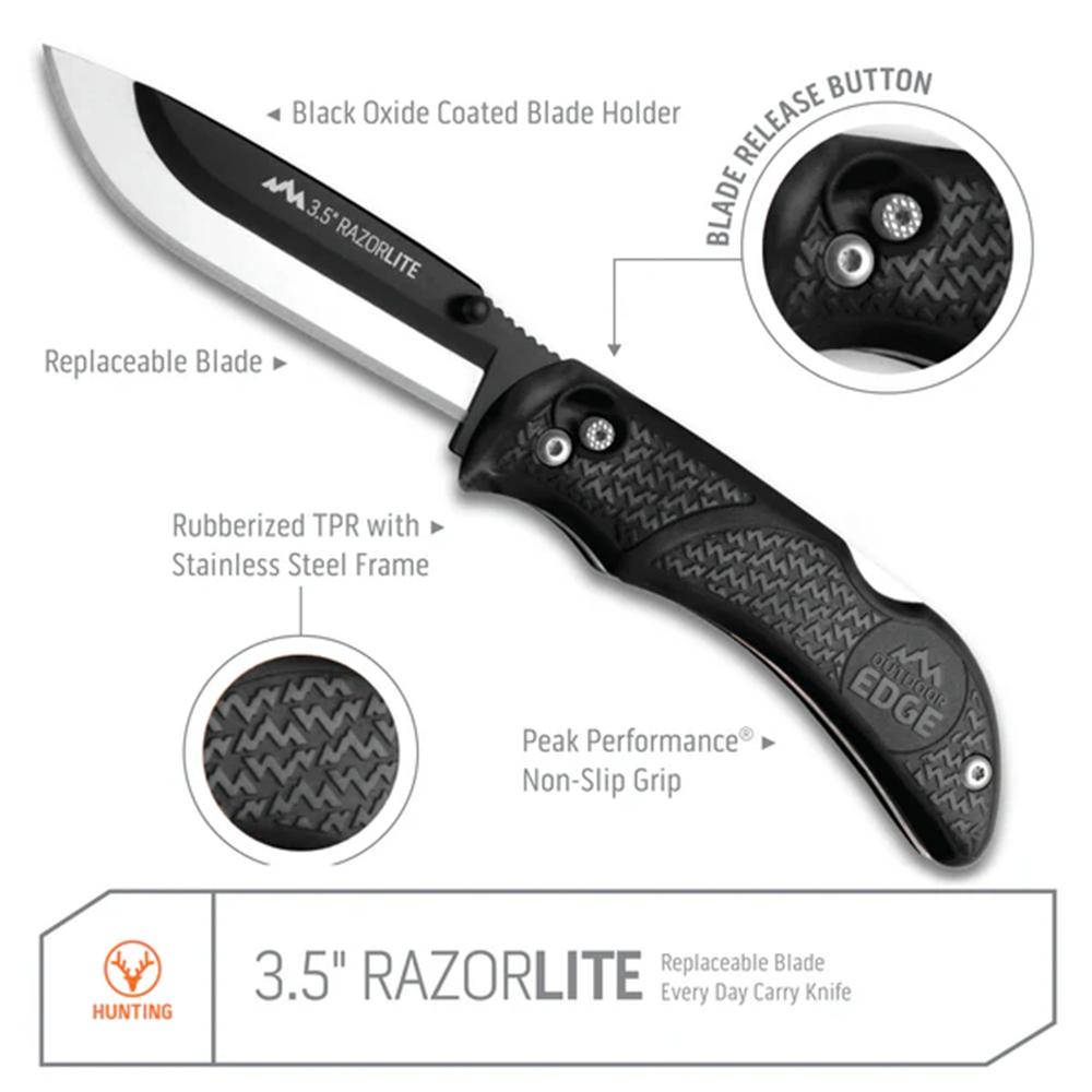 RAZOR-LITE  (Black-6 Blades) Cla
