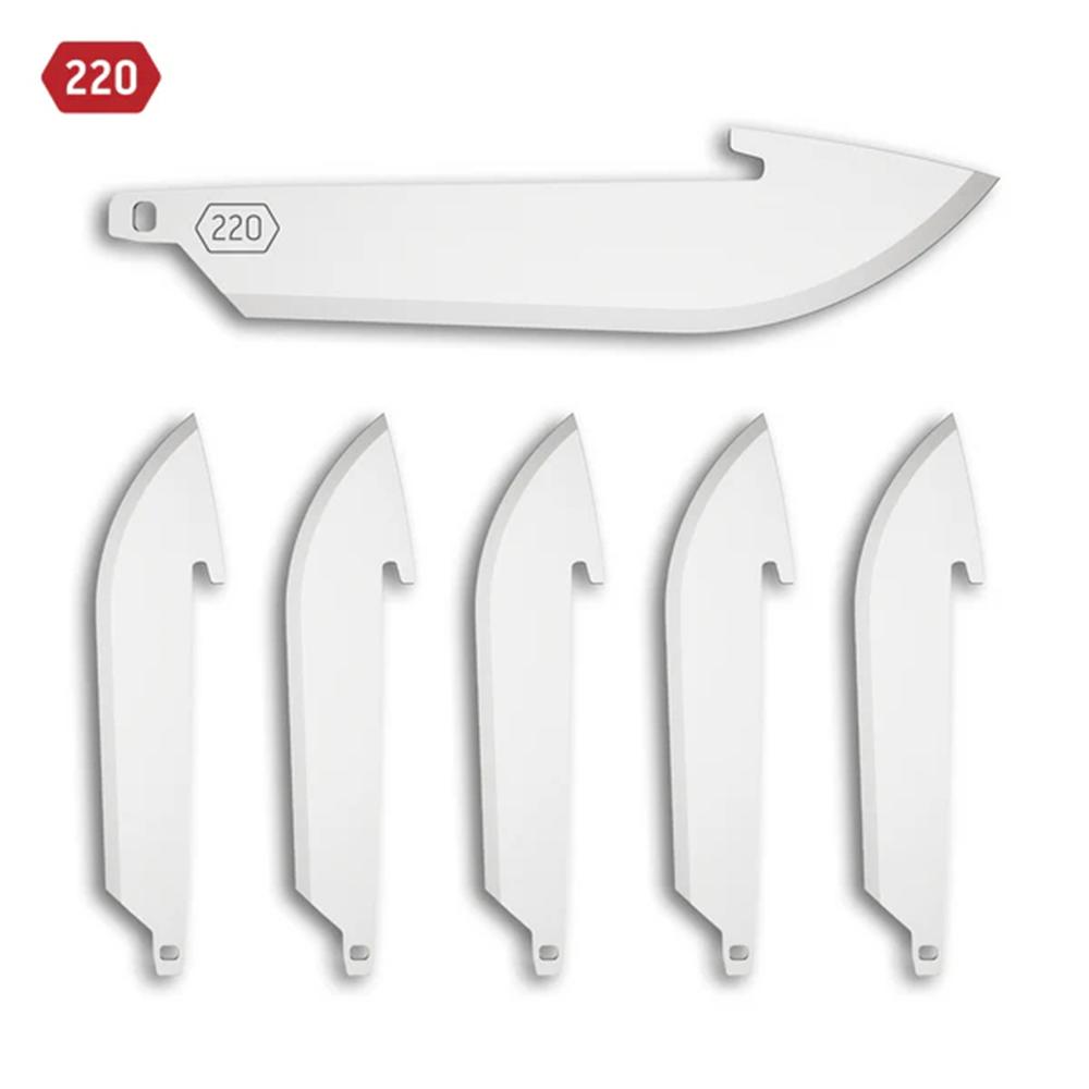 Outdoor Edge 2.2'' Drop-Point Blade Pack  Stainless  6 Blades