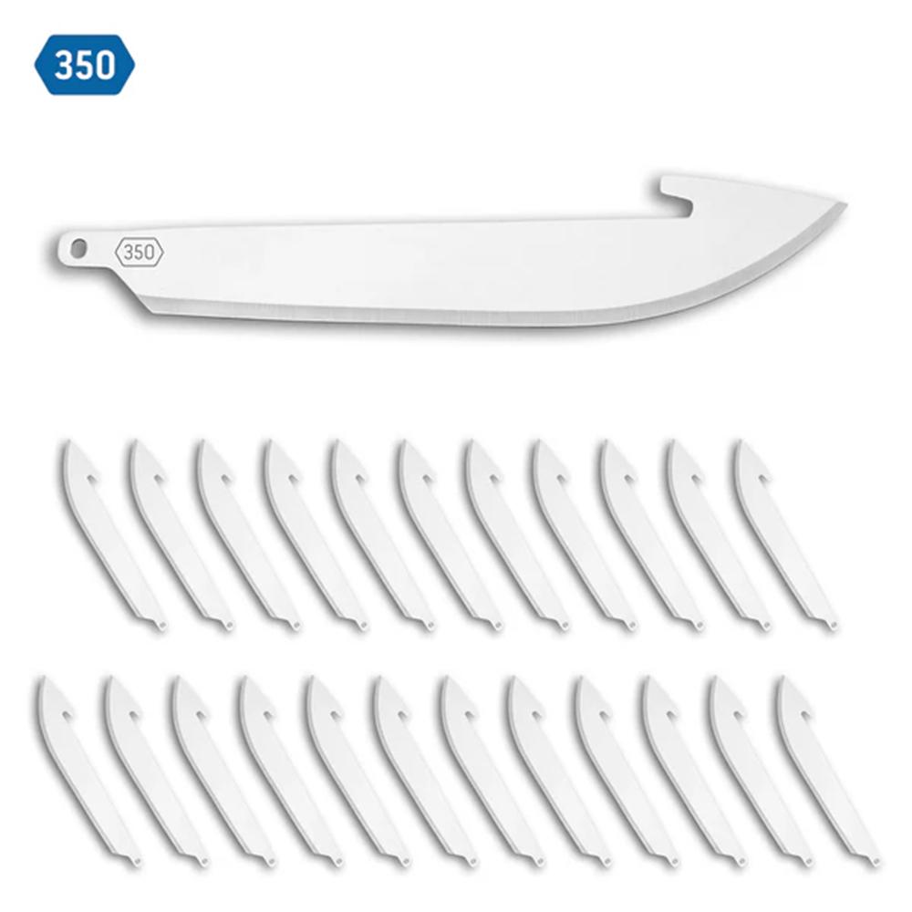 Outdoor Edge 3.5? Drop-Point Blade Pack  Stainless  24 Blades