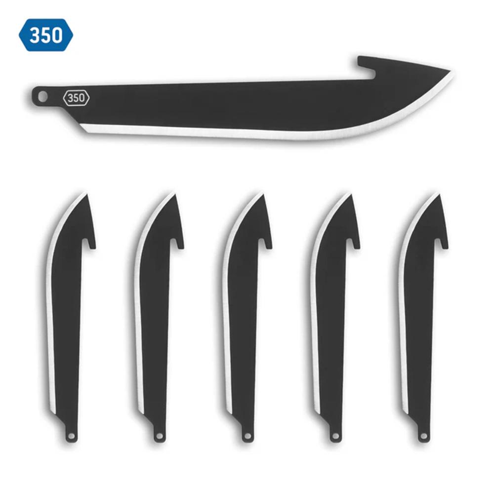 Outdoor Edge 3.5? Drop-Point Blade Pack Black  6 Blades