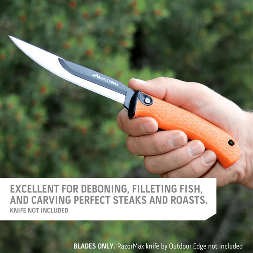Outdoor Edge 5.0? Bone/Fillet Blade Pack  Stainless  6 Blades