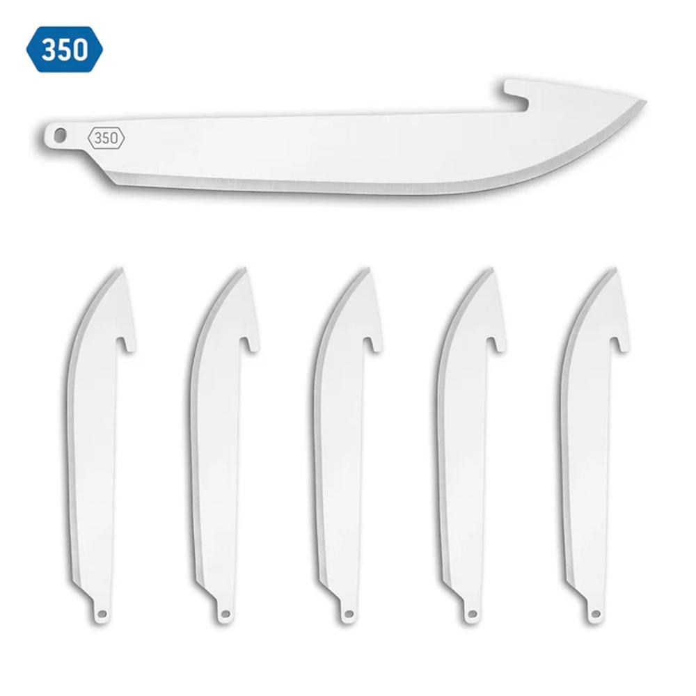 Outdoor Edge 3.5? Drop-Point Blade Pack  Stainless  6 Blades