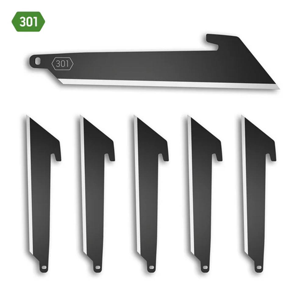 Outdoor Edge 3.0'' Utility Blade Pack  Black  6 Blades