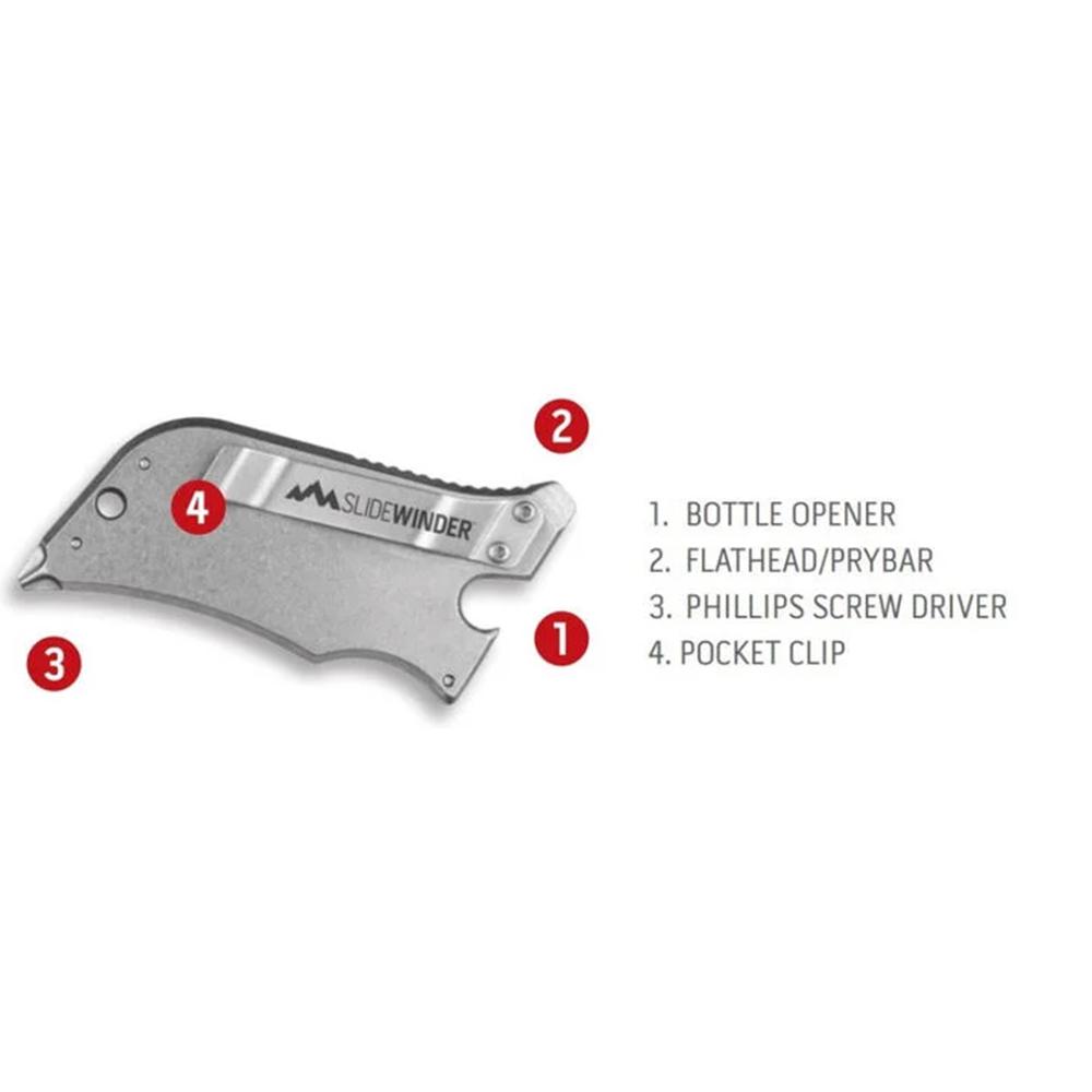 Outdoor Edge Slidewinder Utility Knife Black