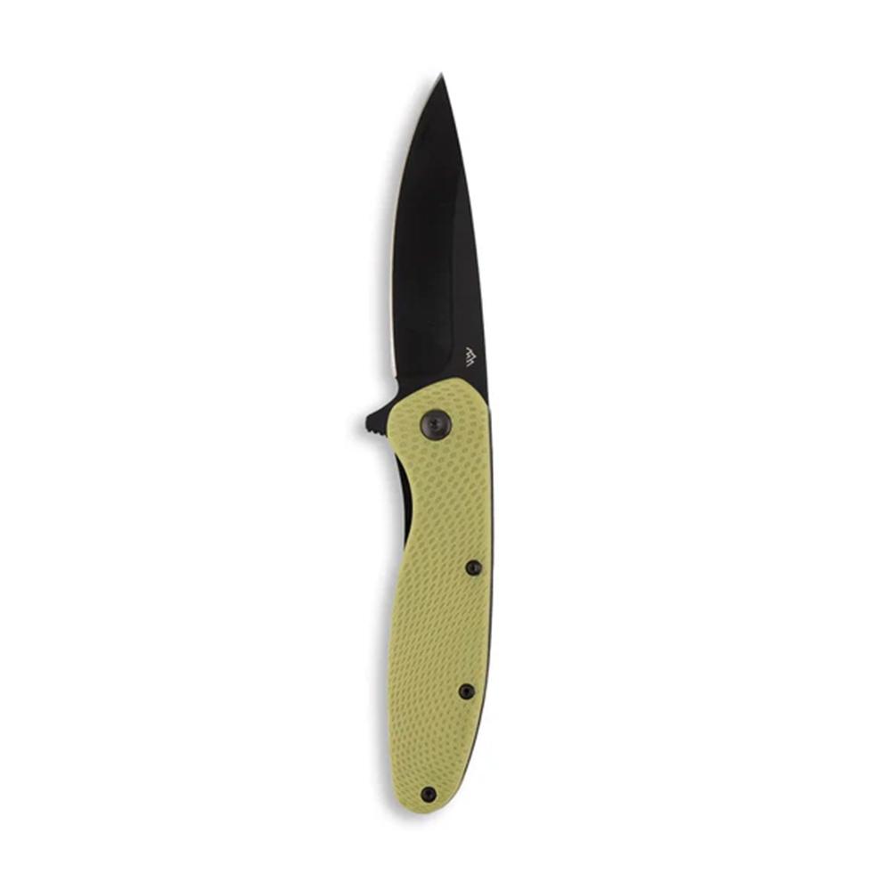 Outdoor Edge Viddux  Knife Green Gfn   Black 4Cr Blade  Liner Lock