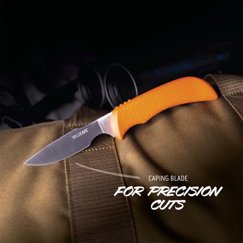 Outdoor Edge Wildguide Knf Set Gut Hook Skner & Caping Cmbo W/ Saw/Sheath