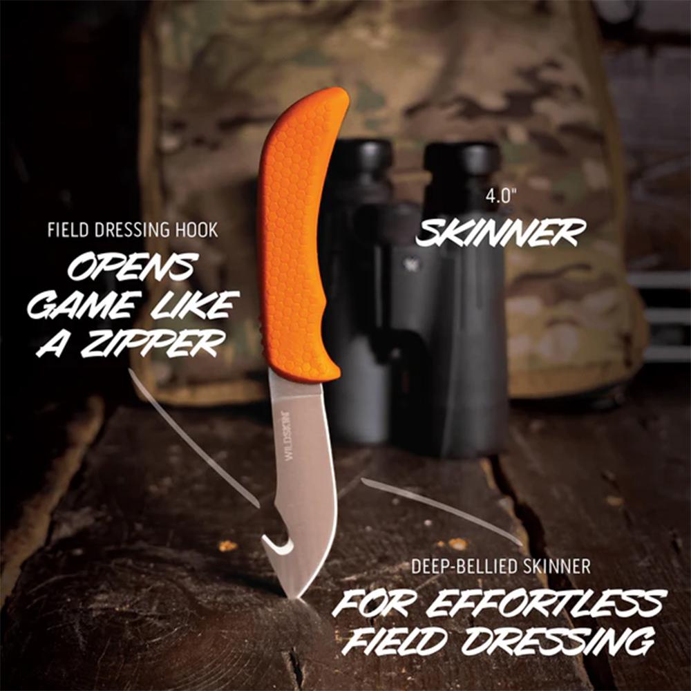 Outdoor Edge Wildpak  8 Piece Knife Kit  Blow Mold Case