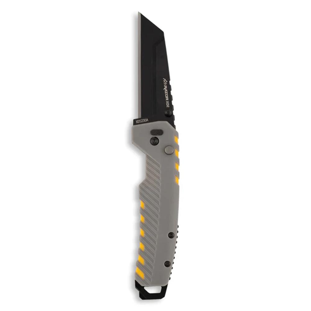 Outdoor Edge Razor VD2  3.0'' Folding Knf Gry/ Ylw Accents W/ Blk Utlt Bld