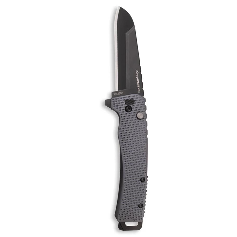 Outdoor Edge Razor VD3  3.0'' Folding Knife Charcoal Anodized Alum.