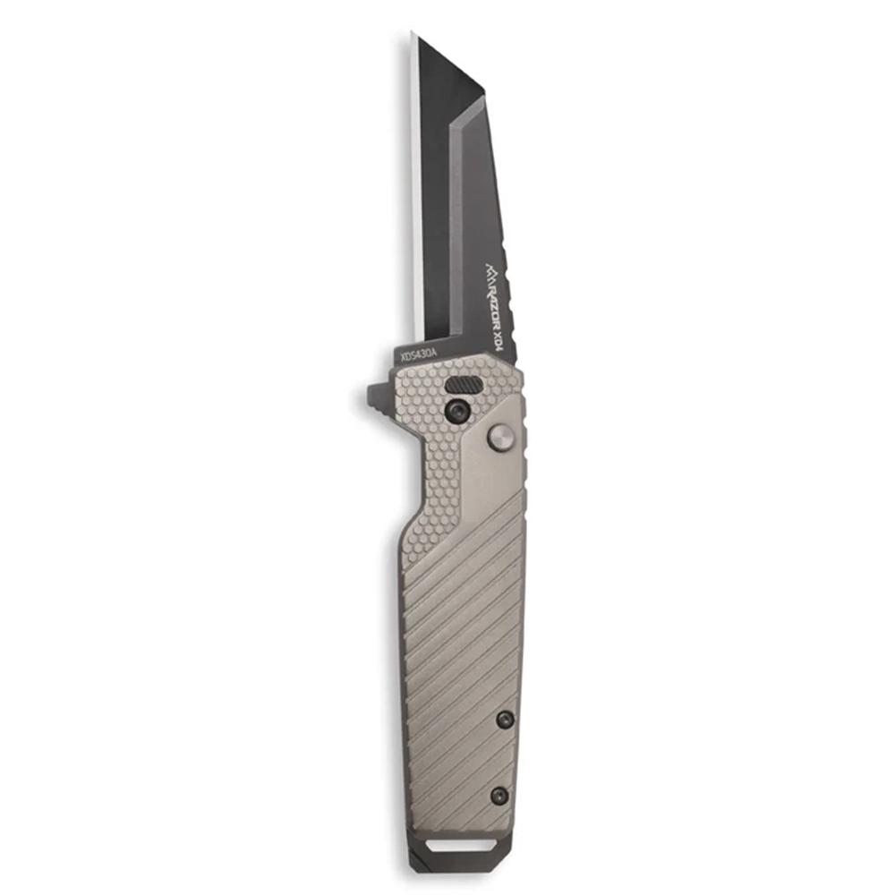 Outdoor Edge Razor VD4  3.0'' Fldng Knf Grn Andzd Alum W/ Blk Utility Bld