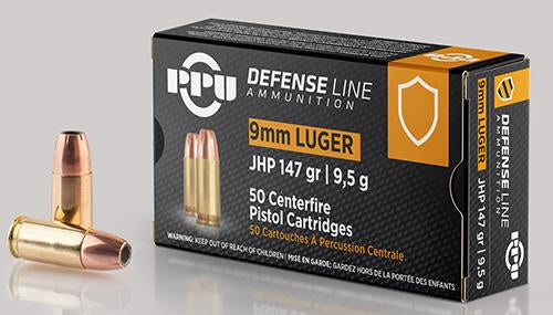 PRIVI 9mm Luger JHP 147gr 50Rds Ammo