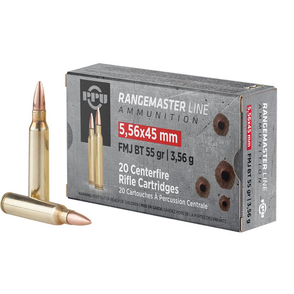 5.56x45 RangeMaster FMJBT 55gr 20 Rounds