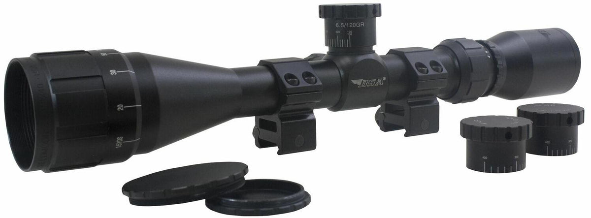 Sweet 6.5 Creedmoor 4.5X-18X, 40mm AO, weaver rings, trapped blister