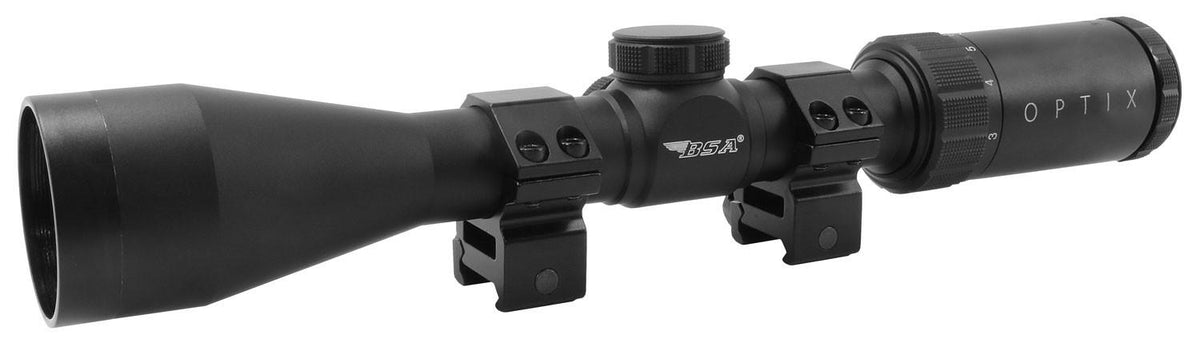 3X-9X Mag. 40mm objective, BDC-8 Reticle, trapped blist.