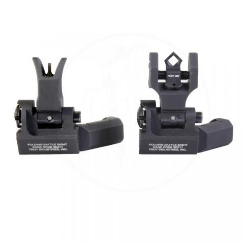 Troy Industries 45 Degree Offset Sight Set - M4 & DOA Rear -BLK
