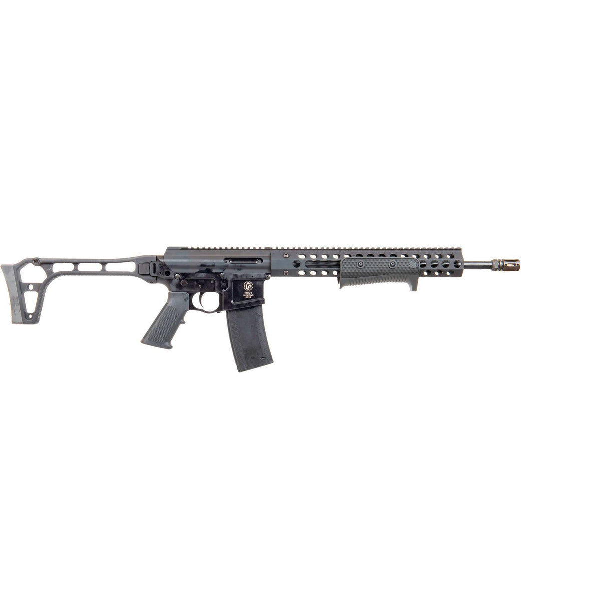 Troy Industries 16 Folding Pump AR 223 Std Trigger SAR Stock Optic Ready