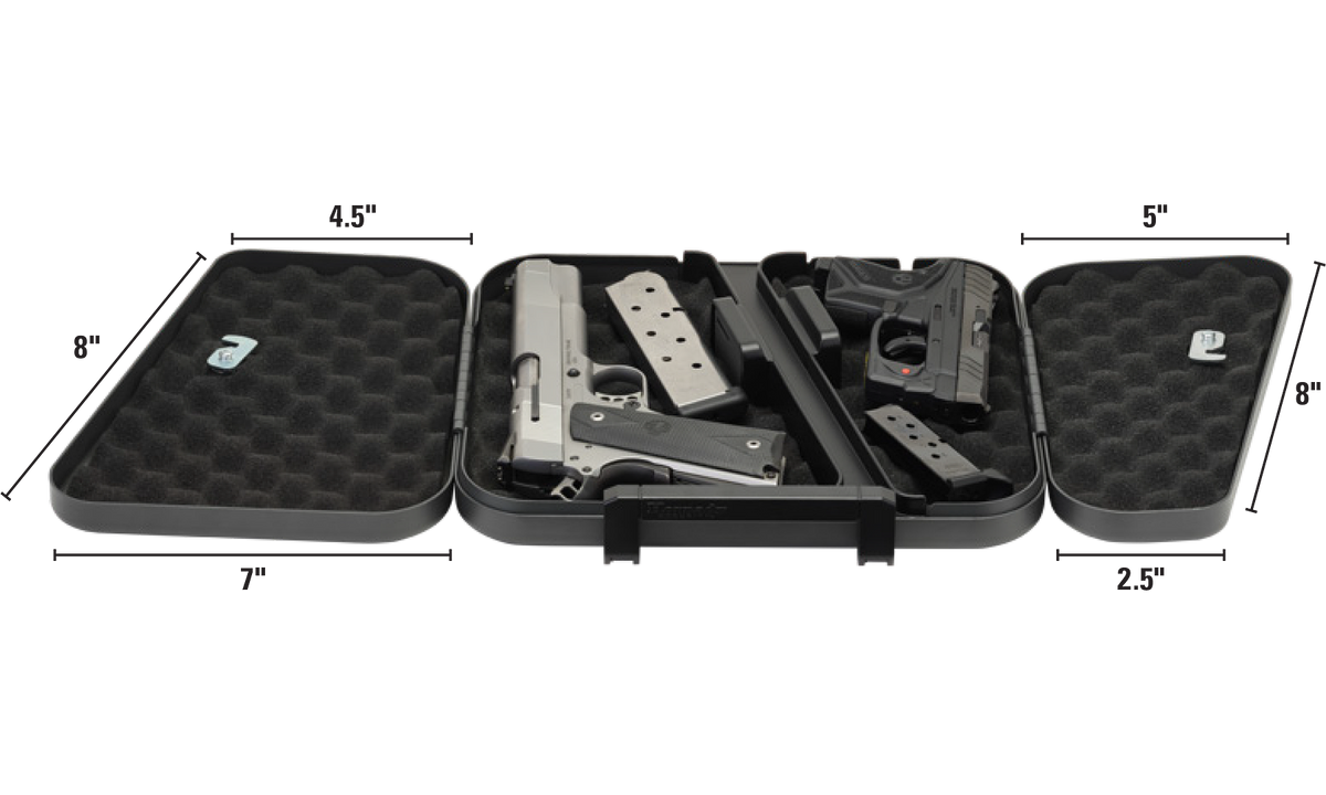 HORNADY DUAL-LID LOCK BOX WITH KEY LOCK