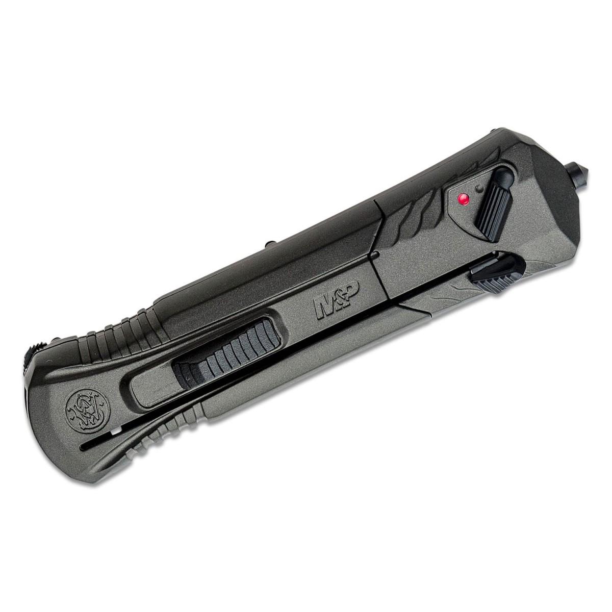 S&W MPOTF10 Gray / Black Serrated - Box