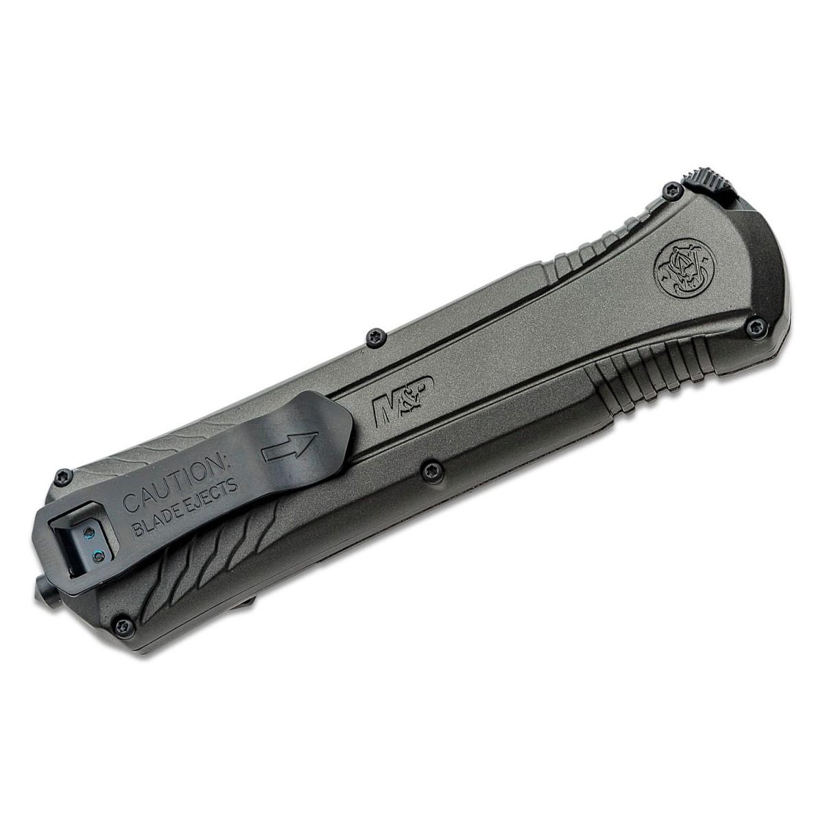 S&W MPOTF10 Gray / Black Serrated - Box
