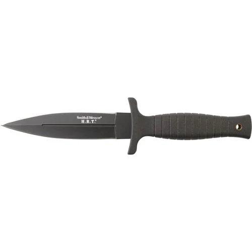 S&W 9 in black dual edge boot knife