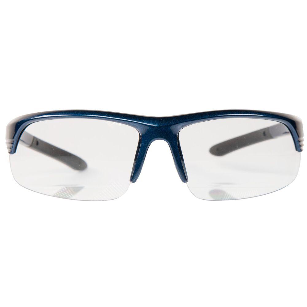 Corporal Half Frame Shooting Glasses Blue/ Clear Lens