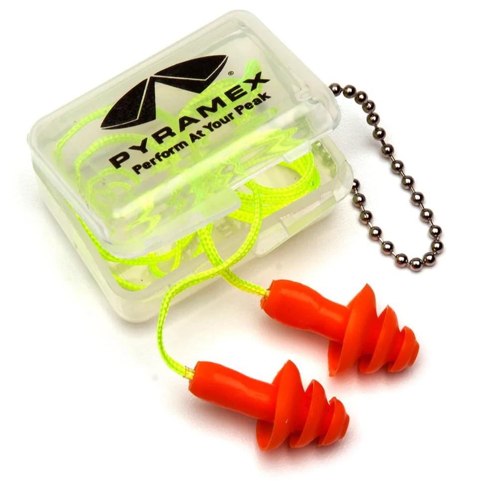 Pyramex - Reusable Corded Earplugs in Plastic Case - NRR 25dB - 1 pair