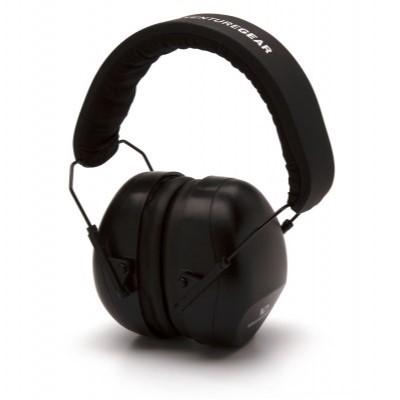 Pyramex Black - NRR 26 dB Low Profile Hearing Protector - VG Clamshell