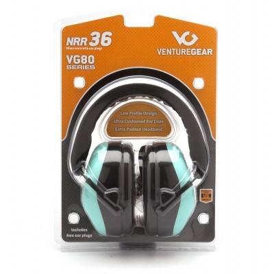 Pyramex Teal - NRR 26 db Low Profile Hearing Protector - VG Clamshell