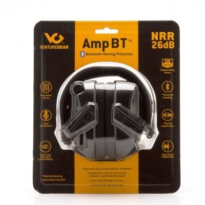 Pyramex Amp BT - NRR 26db Electronic Hearing Protector w/ Blue Tooth -Black