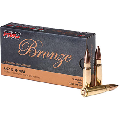 BRONZE 7.62 X 39 123 GR FMJ 20RD