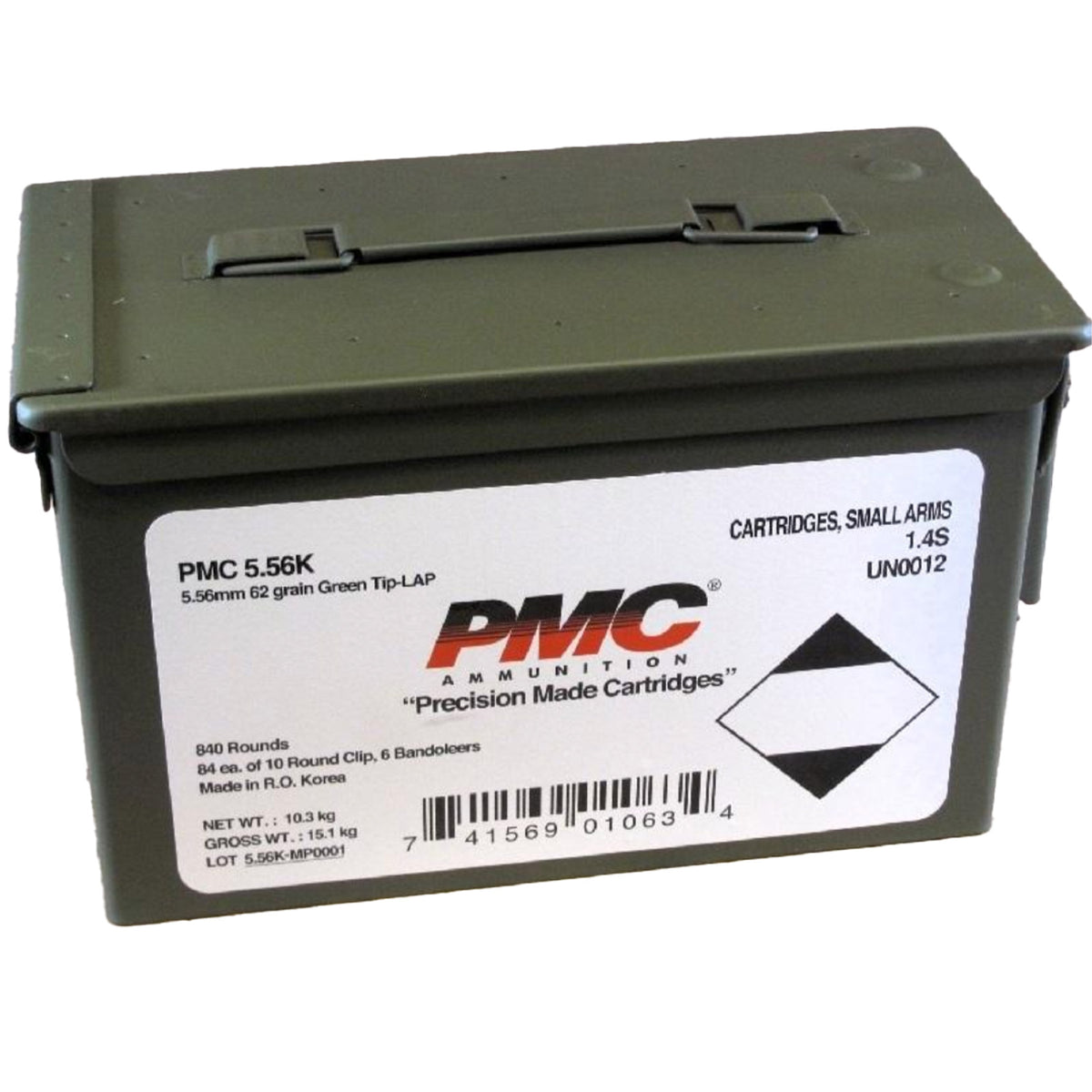 5.56K 62Gr. FMJ GT W bandoleer