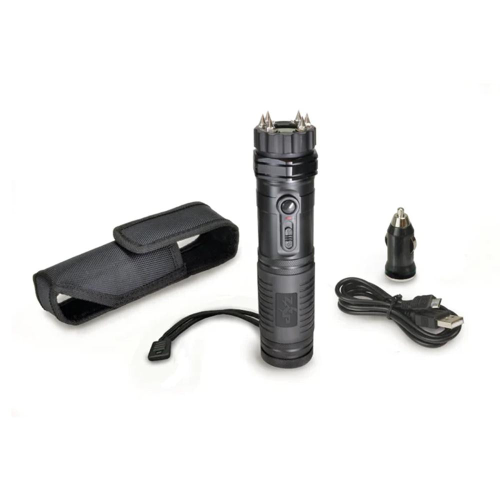 1,000,000 VOLT ZAP LIGHT EXTREME STUN GUN W/SPIKE ELECTRODES,FLASHLIGHT USB