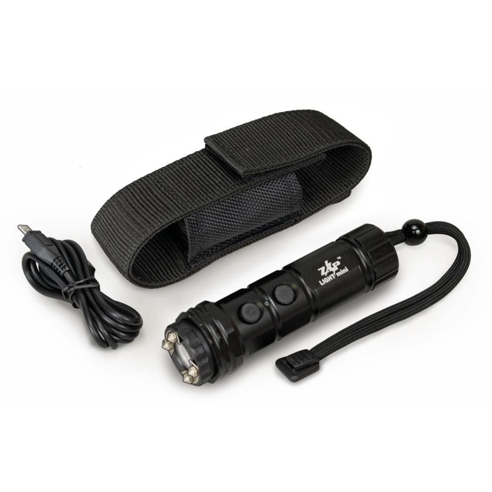 800,000 VOLT ZAP  MINI STUN GUN W/ FLASHLIGHT & RECHARGEABLE BATTERY