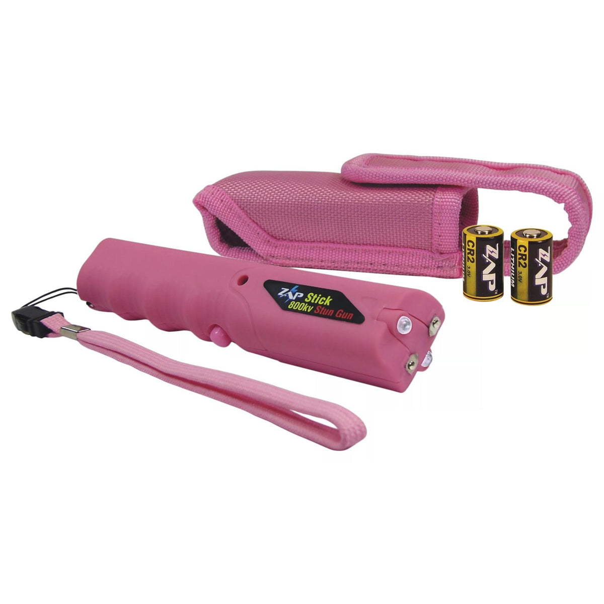 800,000 VOLT ZAP STICK W/ LIGHT & CASE PINK