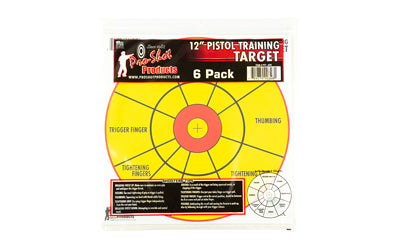 PROSHOT 12" BULLSEYE PISTOL TRNG 6PK