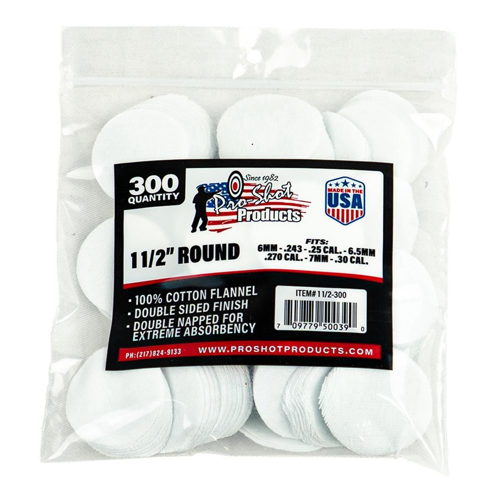 COTTON CLEANING PATCH 1-1/2 RND 6MM 300/CT