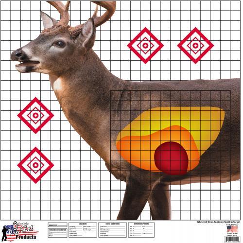 WHITETAIL DEER SIGHT IN TARGET 25 X 25  5 PACK