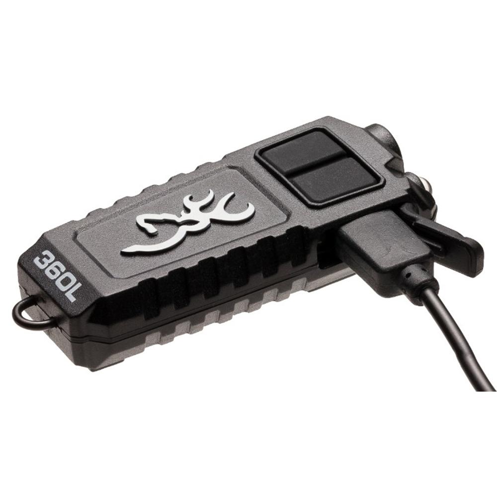Browning Trailmate Rechargeable USB Cap Flashlight Black
