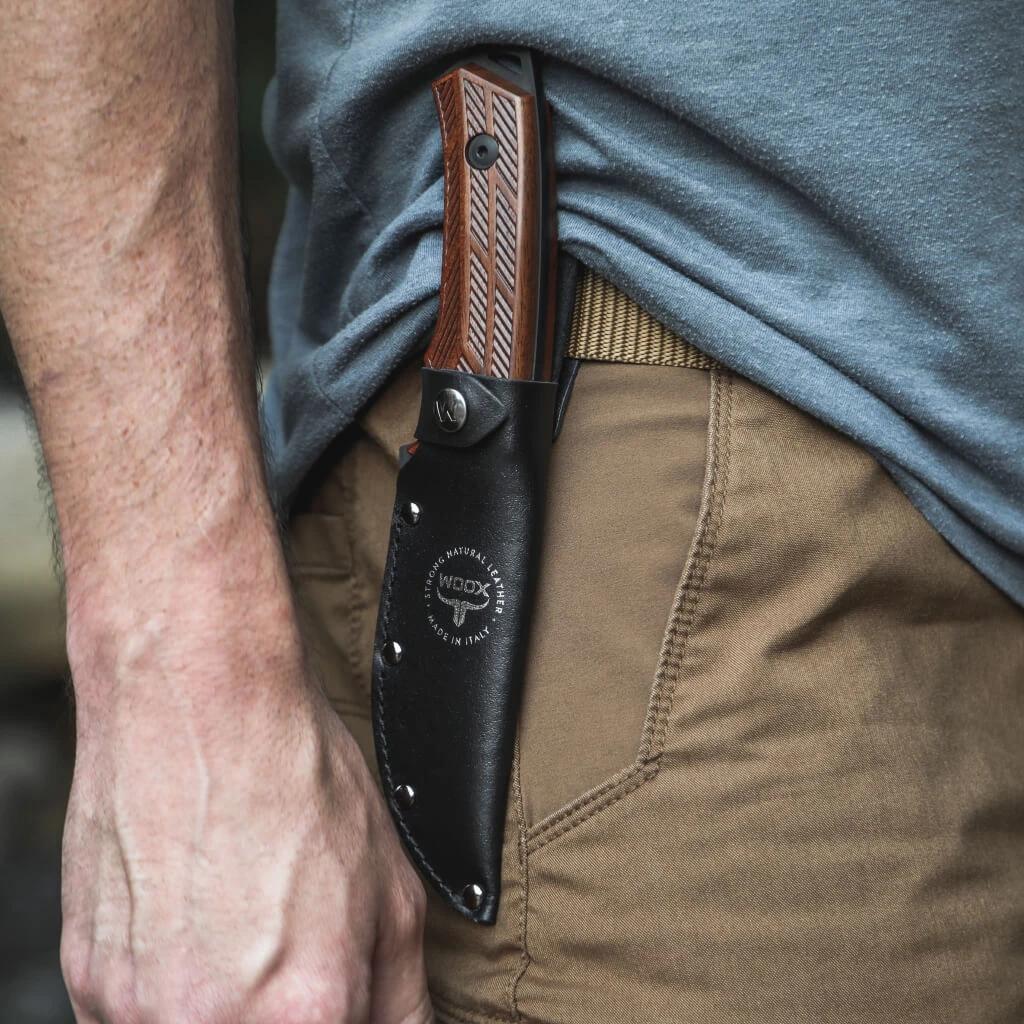 WOOX Rock 62 Fixed Blade Knife Walnut