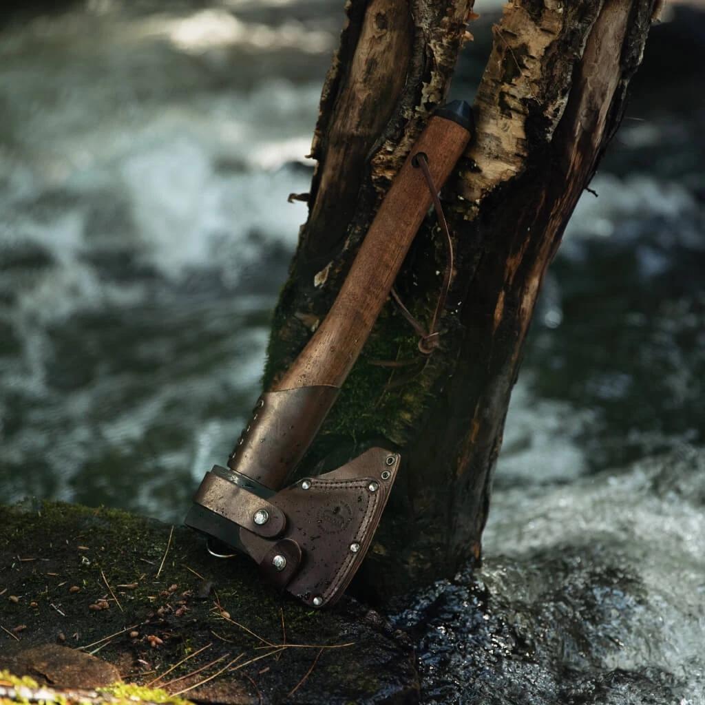 WOOX AX1 Sheath Axe   Genuine Leather Axe Sheath