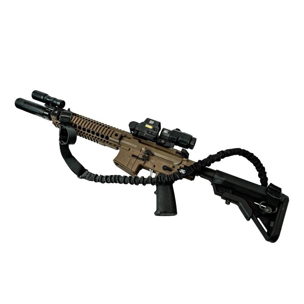 Mountain Partisan Sling: Black with Kevlar Loops