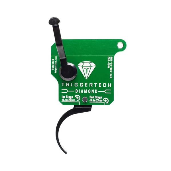 TRIGGERTECH REM 700 CLONE 2-STAGE BLACK  DIAMOND PRO-CLEAN CURVED TRIGGER