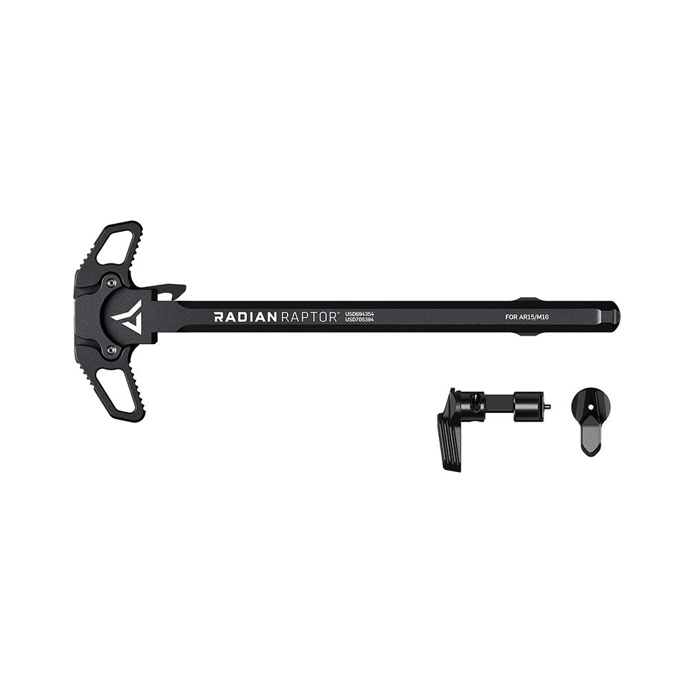 Radian Weapons COMBO (RAPTOR-Charge Handle-AR15/TALON-45/90 Ambi Safe)Black