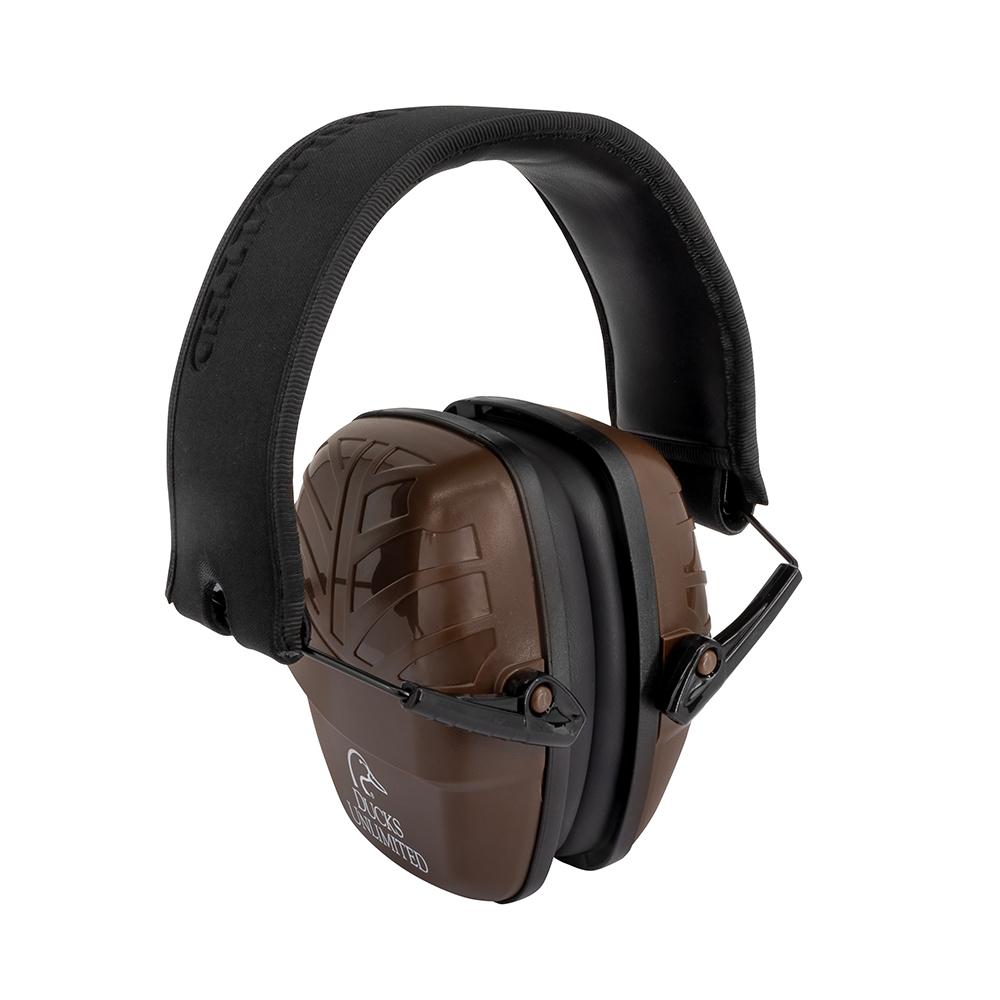 Ducks Unlimited Low Profile Earmuff - Brown