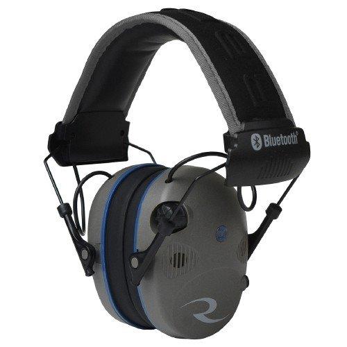 Pewter/Black Bluetooth Quad Microphone Electronic Earmuff Wireless